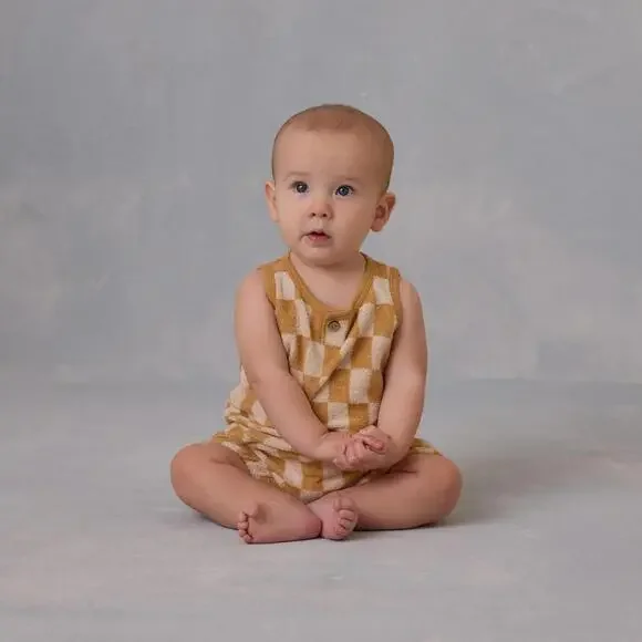 Baby Tank Set Marigold Check | Rylee + Cru - Picture 2 of 2